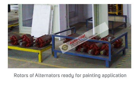 Gel Coat Varnish on Rotor in Rotor Painting Spray Booth – Autocoat Engineering