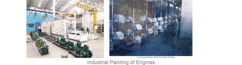 Industrial Slat Conveyor Engine Painting – Autocoat Engineering