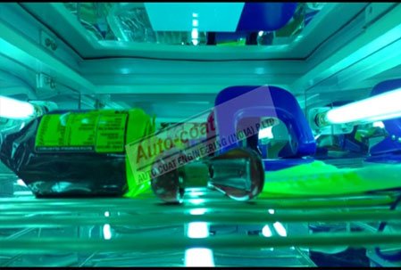 UV Box Inside – Germicidal UVC Lamps – Autocoat Engineering